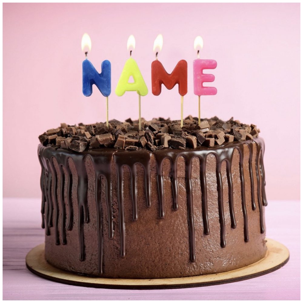 Birthday letters candle