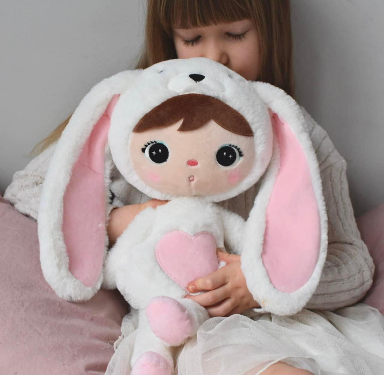 Personalized Metoo Powder White Bunny 48cm with name